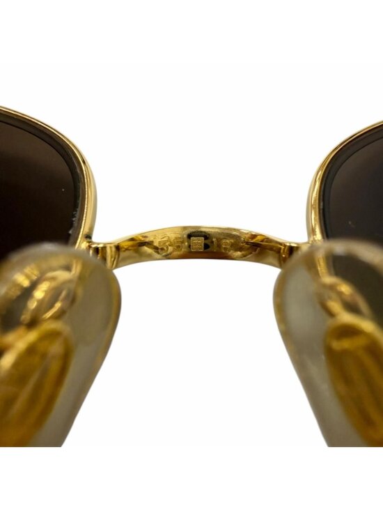 Cartier 140 Trinity Half Rim Sunglasses Eyewear Gold Bordeaux 55 18 Case